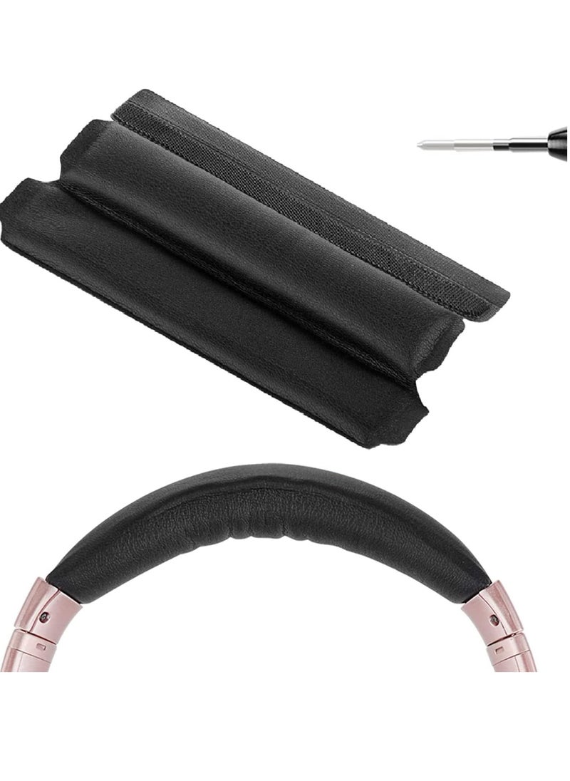 erorex Leather Headband Pad Compatible With Bose Quietcomfort 35 Ii Gaming Qc35 Ii Qc35 Headphone Replacement Headband Headband Cushion Replacement Pad Repair Parts Black  - Image 1