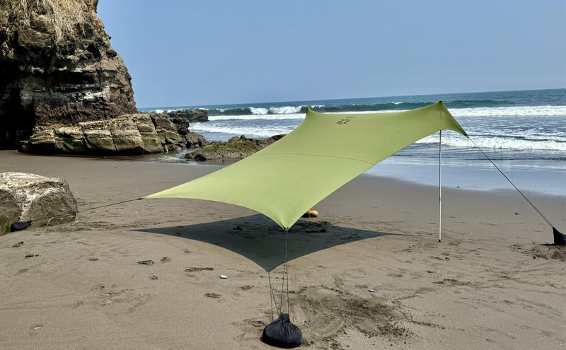 Neso Tents Grande Beach Tent, 7ft Tall, 9 x 9ft, Reinforced Corners and Cooler Pocket (Army Green) - Image 1