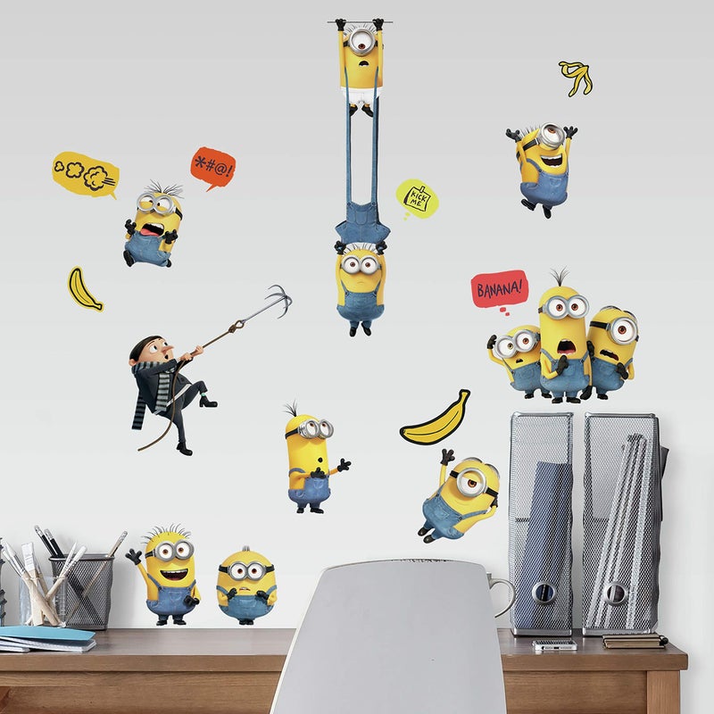 RoomMates Minions The Rise of Gru Peel and Stick Wall Decals RMK4309SCS