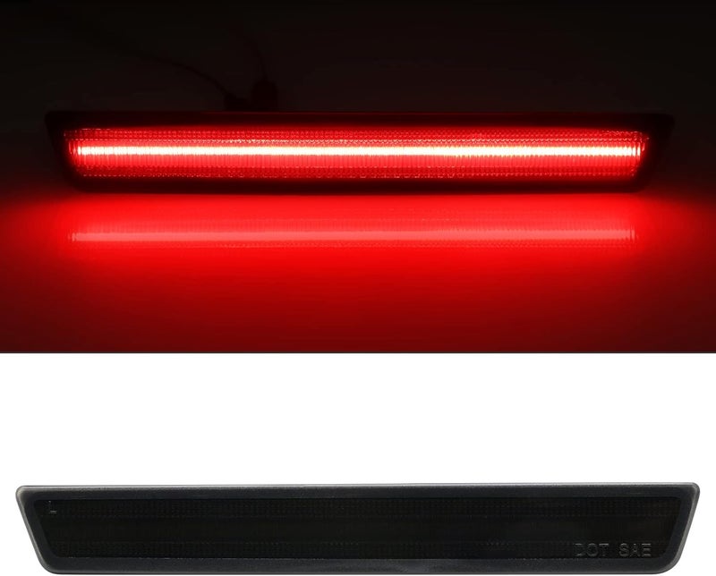 Mynoway استبدال ضوء علامة جانبية LED من Mynoway لسيارة Challenger 2015-2022، 4 قطع عدسة مدخنة لمصابيح موقف الفيندر الأمامية والخلفية - Image 3