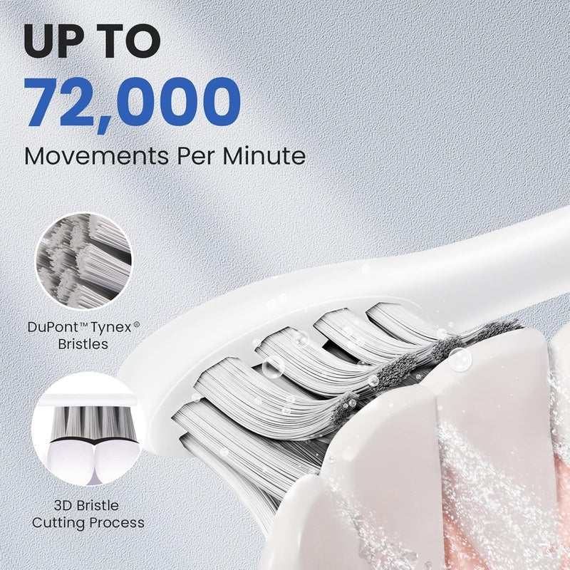 Oclean Endurance Sonic Electric Toothbrush for Adults, Rechargeable, Deep Clean Mode, Smart 2-Minute Timer, White - Image 2
