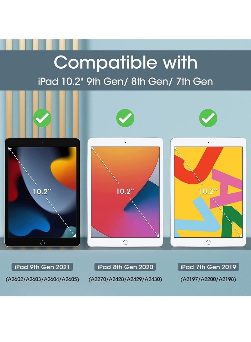 راكسوم حافظة iPad 10.2 - متوافقة مع الجيل التاسع (2021)، الجيل الثامن (2020)، الجيل السابع (2019) - غطاء ذكي واقٍ رفيع بظهر صلب لجهاز iPad 10.2 - أرجواني - Image 2