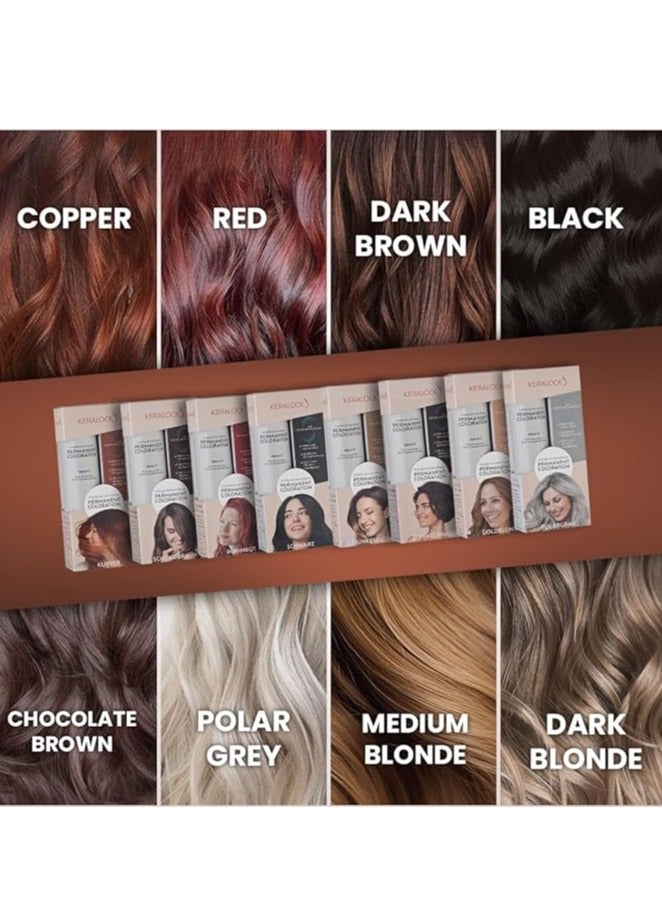Keralock Permanent Hair Colour - 150ml, No Premix Needed, Reusable for Up to 4 Months - All-in-One Dye with Conditioner & Brush (light blonde , 150) - Image 4