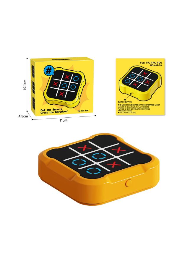 Amazon Cross-Border Best-Selling Three-In-A-Row Tic-Tac-Toe New Desktop Electronic Game Console Children's Thinking Training Educational Toys