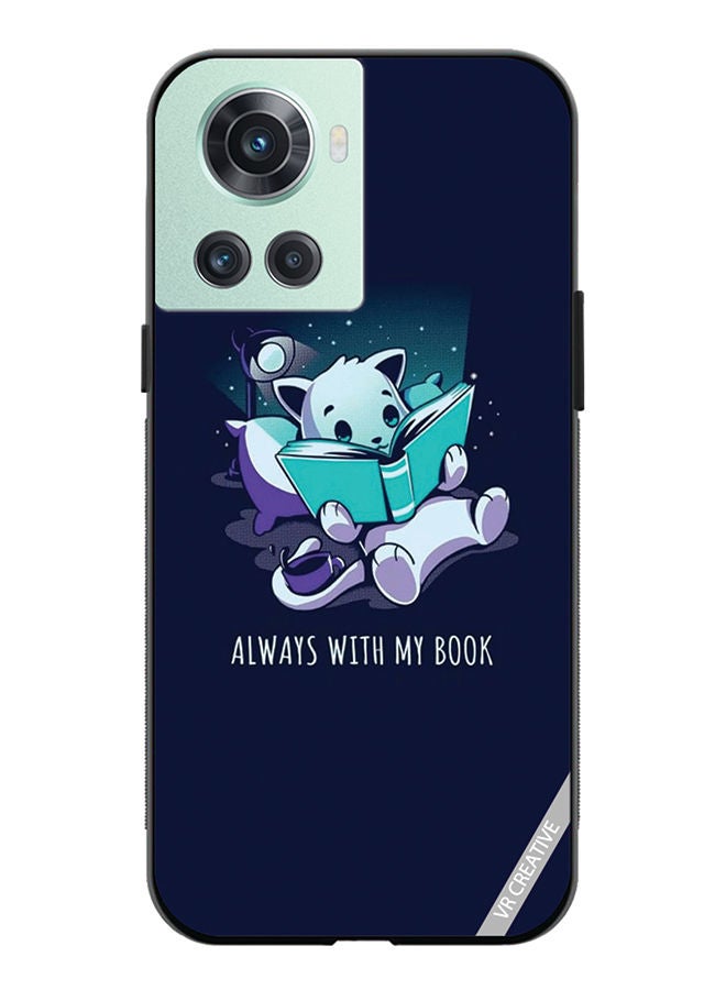 VR CREATIVE Protective Case Cover For OnePlus 10R Always With My Book Design Multicolour - Image 1