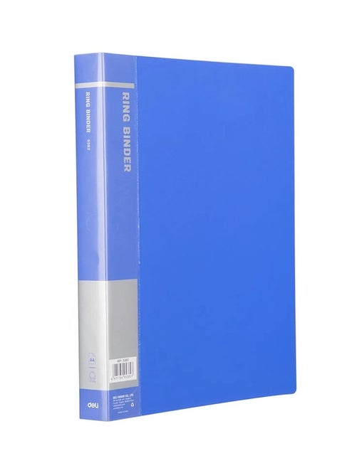 Double Ring File Folder Blue