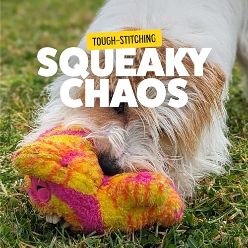 Bonkers Fuggler Oogah Boogah Squeaky & Plush Dog Toy for Playtime, Multi-Color, 8 inches - Image 5