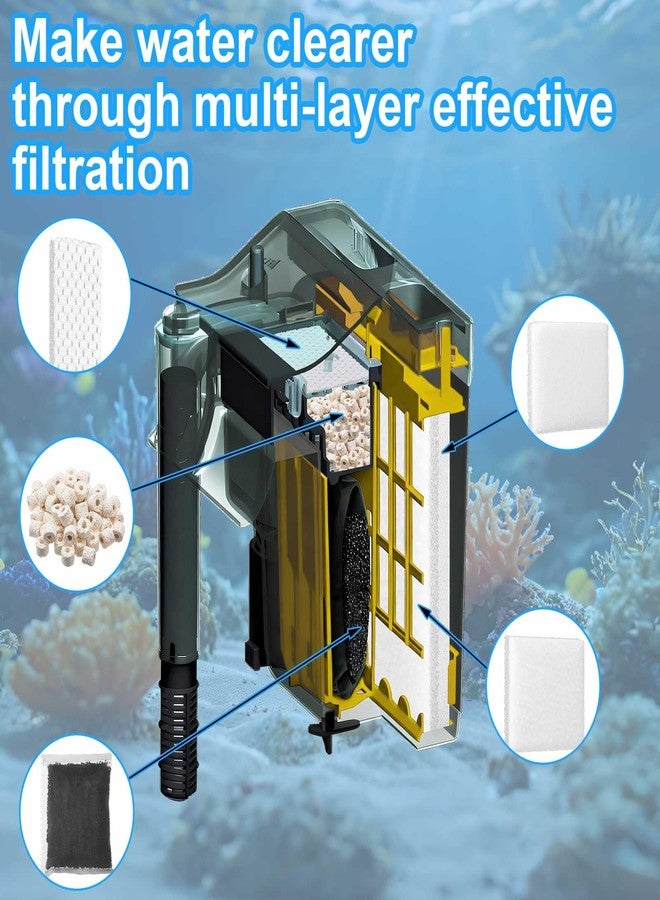 Threlaco 26 Pcs Aquarium Filter Media Kit Compatible with Fluval C3 (50 Gal) Power Filter, 6 White Foam Sponge Pad, 6 Poly Foam Pads, 6 Bio-Screen, 6 Activated Carbon, 2 Pack 3.5 Oz/100g Ceramic Ring - Image 3