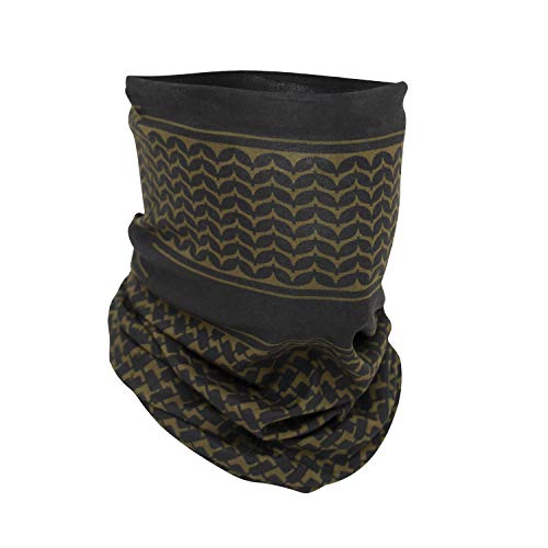 Rothco Multi-Use Tactical Wrap with Shemagh Print, Coyote Brown - Image 1