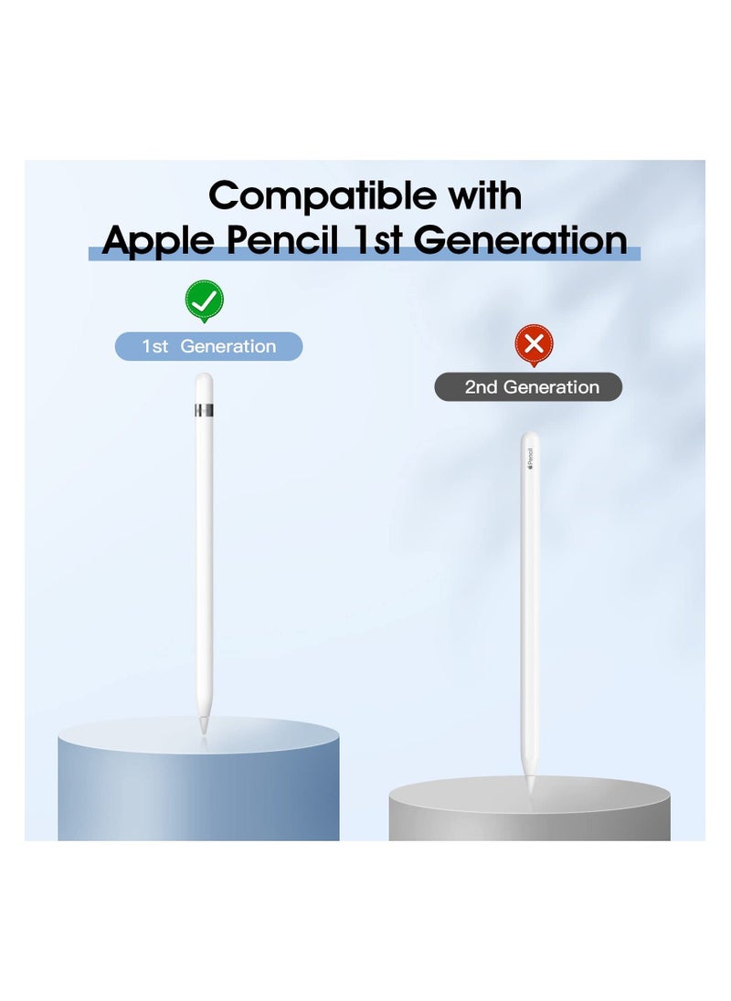 Holder Case Fit Apple Pencil 1st Gen, Retractable Tip Cap Fit New iPad 10th Gen 2022, iPad 9th Gen 2021, iPad 8th Gen 2020, iPad 6th 9.7 2018, iPad Mini 5th Gen Pencil Case Pencil (White)  - Image 2