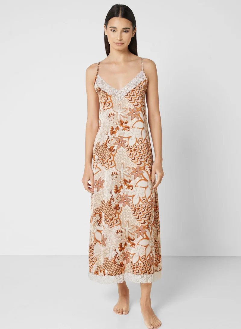 Khizana 2 Piece Longline Robe & Night Slip Set
