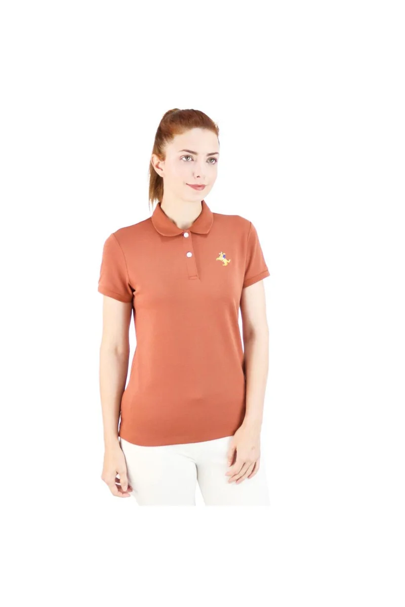 GIORDANO Brown Women's Polo Shirt
