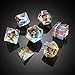 DNDND Rainbow Glass Dice Set 7 Piece Glass Polyhedral DND Dice with Great Gift Box for Dungeons and Dragon DD Tabletop Game Rainbow and Clear - Image 4