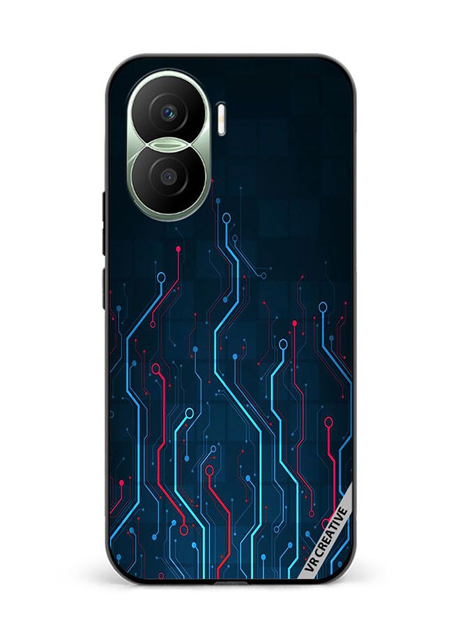 VR CREATIVE Protective Case Cover For Honor Play7T Pro Electronic Circuit Boards_ Design Multicolour - Image 1