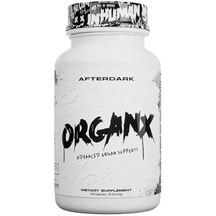 AFTERDARK OrganX Organ Support, Comprehensive Supplement, Promotes Healthy Heart, Liver, Kidneys, Stomach, Brain, Skin, and Lung Function, Advanced Detoxification and Wellness Formula (150 Capsules) - Image 1