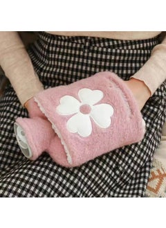 Generic Cartoon Plush Hot Water Bag Mini Hand Warmer 1000ML meddle Twilight Pink  - Image 1