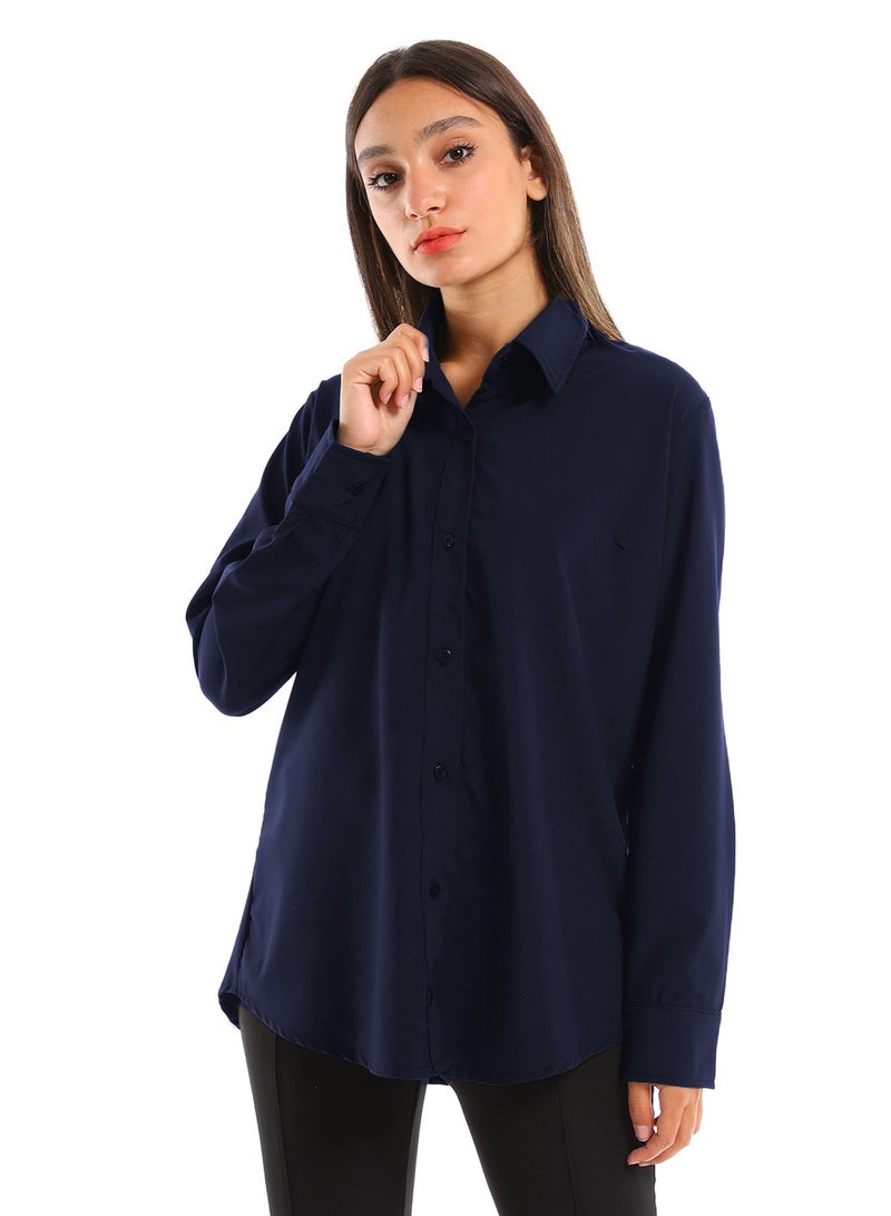 Master Jeans Women Long sleeve buttoned down shirt 