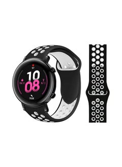 PROMASS Dot Silicon Replacement Band For Huawei Watch GT 2 42mm Black White 