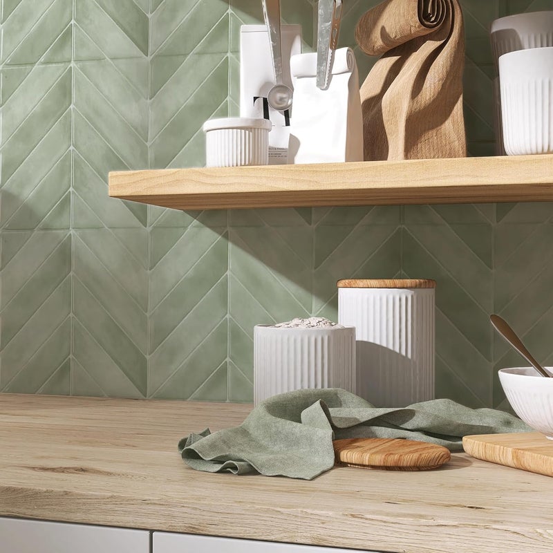 Smart Tiles ألواح سمارت تايلز قابلة للتقشير واللصق كحواجز خلفية – 5 أوراق بمقاس 11.43 بوصة × 8.38 بوصة – ألواح خلفية ثلاثية الأبعاد قابلة للتقشير واللصق للمطبخ والحمام وأرضيات الجدران. - Image 4