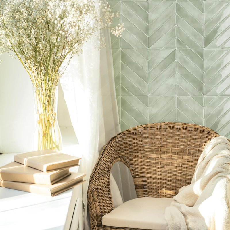 Smart Tiles ألواح سمارت تايلز قابلة للتقشير واللصق كحواجز خلفية – 5 أوراق بمقاس 11.43 بوصة × 8.38 بوصة – ألواح خلفية ثلاثية الأبعاد قابلة للتقشير واللصق للمطبخ والحمام وأرضيات الجدران. - Image 5