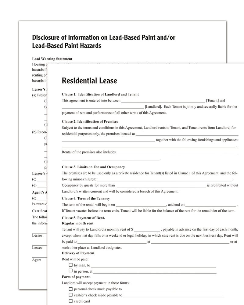 Adams Residential Lease Kit with Forms and Instructions - Customizable Lease Agreement - Image 2
