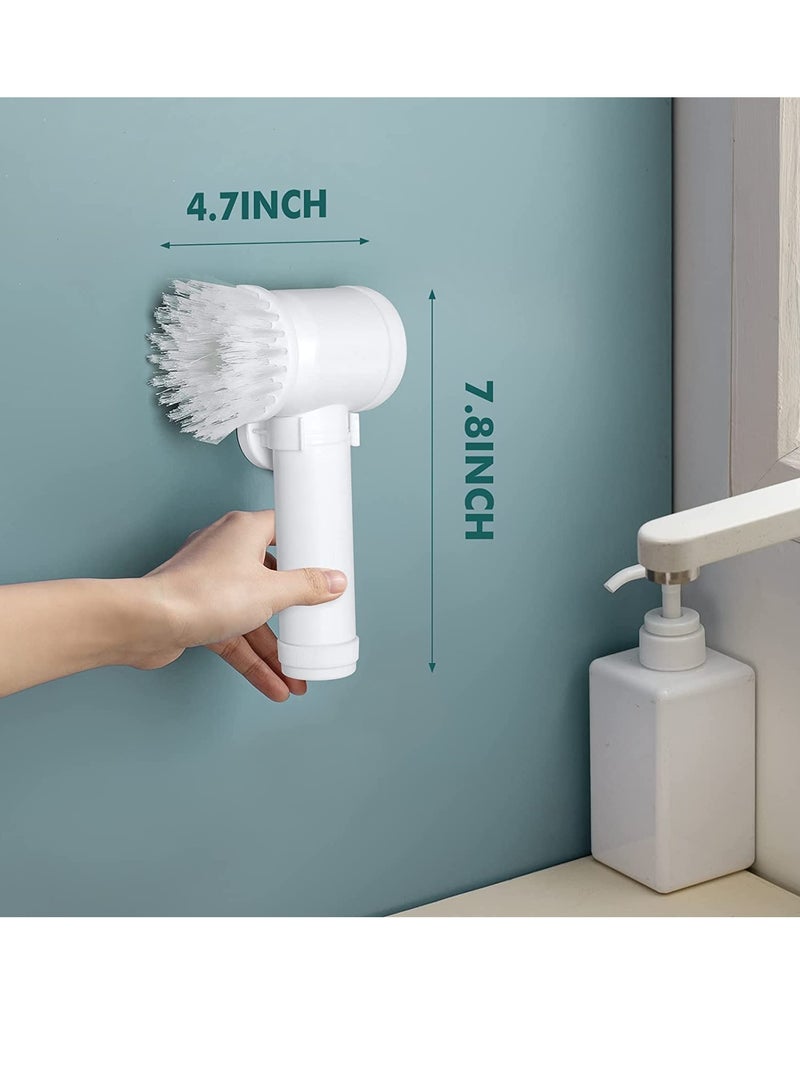 ELTRAZONE Magic Brush Electric Spin Scrubber, Electric Cleaning Brush with 3 Brush Heads,Bathroom Rechargeable Scrub Brush, - Image 4