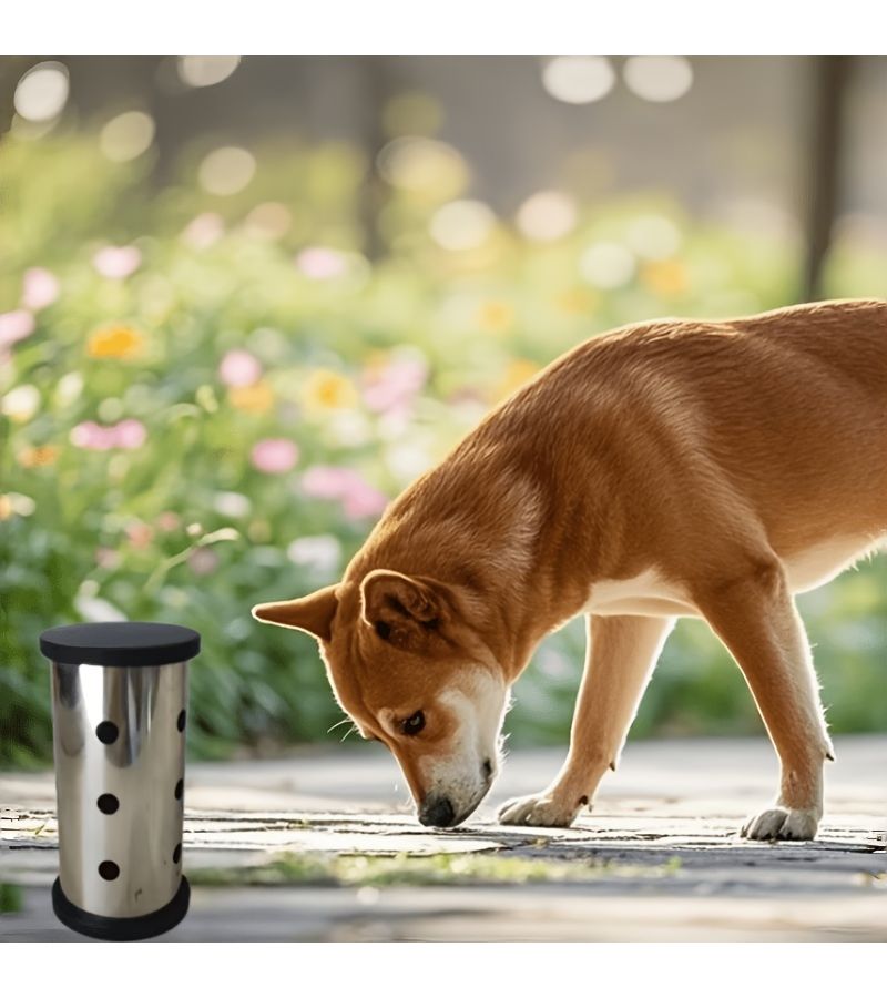 1pc Durable Stainless Steel Dog Sniff Training Jar With Perforated Lid For Pet Nose Games - Image 5