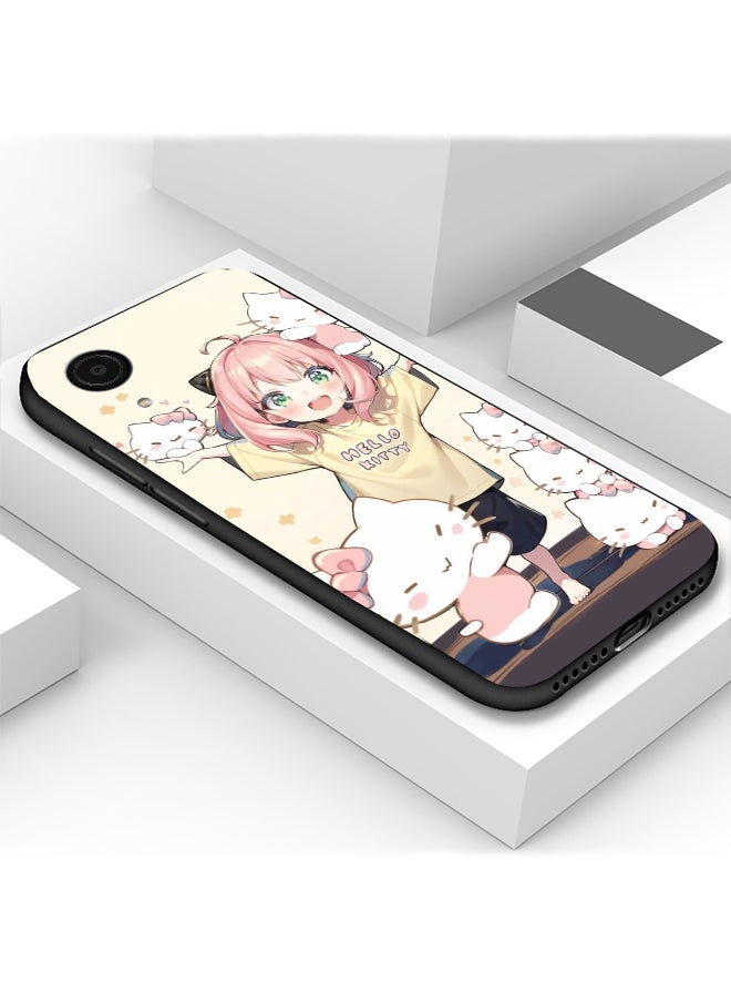 Generic - Protective Shockproof Case Cover For Samsung Galaxy A03 Core Anya Forger anime hello kitty cat Drawing - Image 1