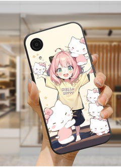 Protective Shockproof Case Cover For Samsung Galaxy A03 Core Anya Forger anime hello kitty cat Drawing