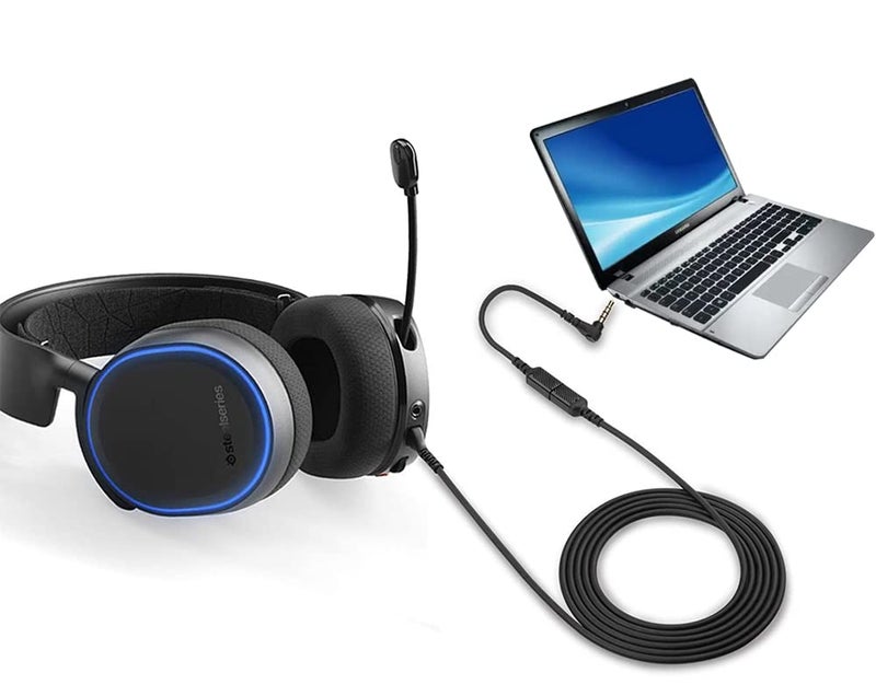 كابل بديل لسماعات Arctis، كابل صوتي بديل متوافق مع سماعات Arctis 3، Arctis 5، Arctis 7، Arctis Pro Wireless، وكذلك مع بطاقة الصوت ChatMix وسماعات Arctis Pro Gaming. - Image 4