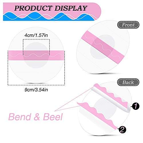 Nuanchu Shower Waterproof Patch Freestyle Transparent Adhesive Patches Waterproof Sensor Covers Precut Clear Protection Stickers Clear CGM Overpatch Tape Without Hole, Blue and Pink (60 Packs) - Image 5