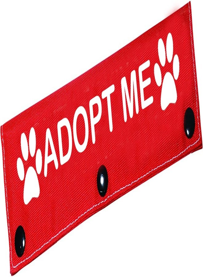 BLUPARK Funny Dog Leash Sleeve Adopt Me Dog Leash Wrap Wrap Alert Hanging ID Patch Tag Pet Birthday Gift(Adopt Me-Sleeve) - Image 1