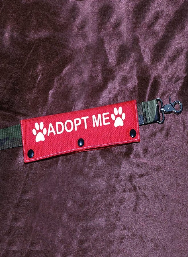 BLUPARK Funny Dog Leash Sleeve Adopt Me Dog Leash Wrap Wrap Alert Hanging ID Patch Tag Pet Birthday Gift(Adopt Me-Sleeve) - Image 3