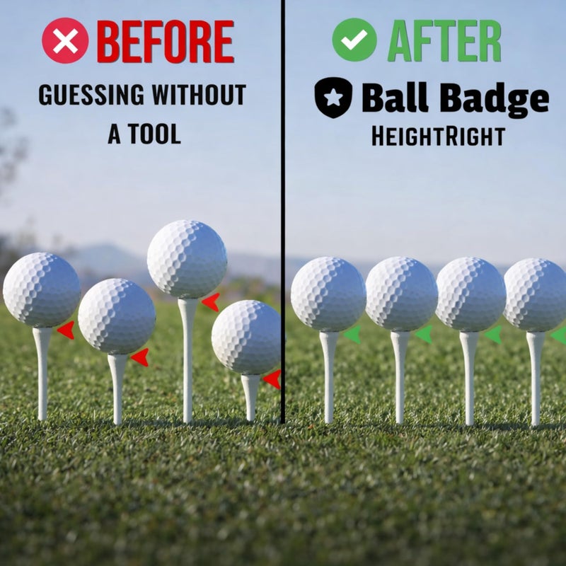 HODL 21 Ball Badge HeightRight Adjustable Golf Tee Height Tool â€“ Precision Tee Height Setter for Consistent Swings, Durable Aluminum Design, Easy-to-Use Golf Training Aid (Blue) - Image 2