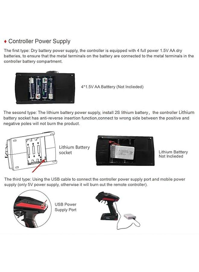 general X6 RC Transmitter & X6FG Receiver with Gyro 6 Channel 2.4GHz Remote Control for RC Car Truck Boat - Image 3
