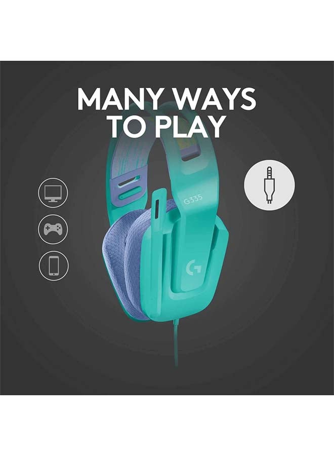 Logitech G335 Wired Gaming Headset Mint - Image 3