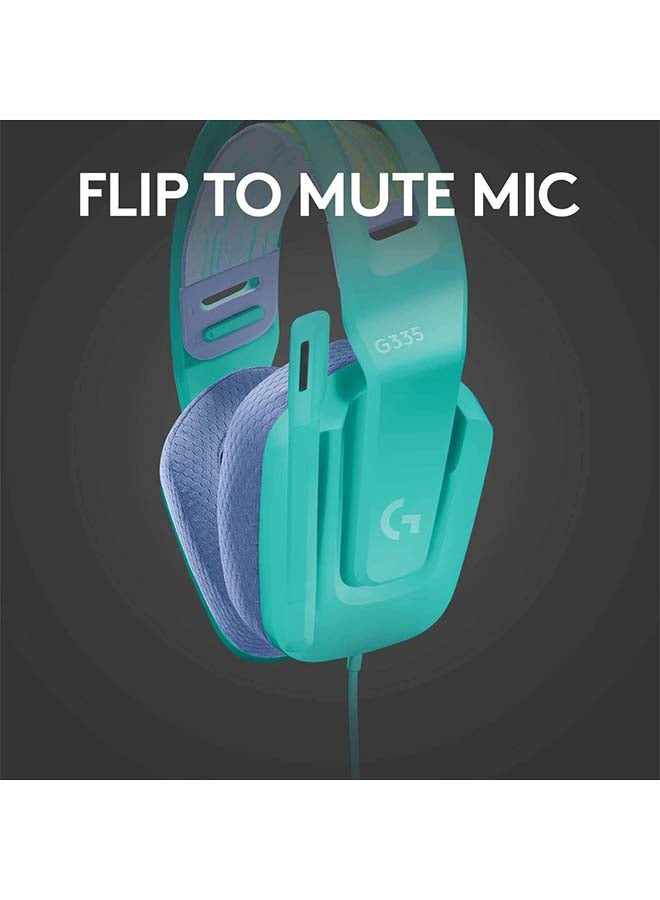Logitech G335 Wired Gaming Headset Mint - Image 5