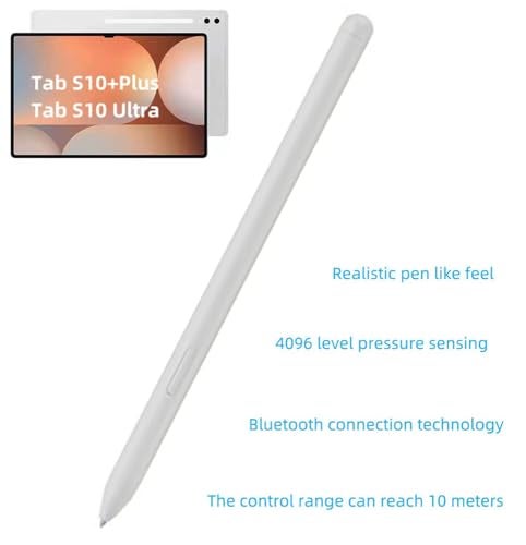 Bimahoo Tab S10+ Plus/S10 Ultra S Pen Compatible with Samsung Galaxy Tab S10+ Plus | Tab S10 Ultra All Versions,Tab S10 Stylus Pen WithBluetooth, 4,096 Pressure Levels with 5pcs Tips (Silver) - Image 5