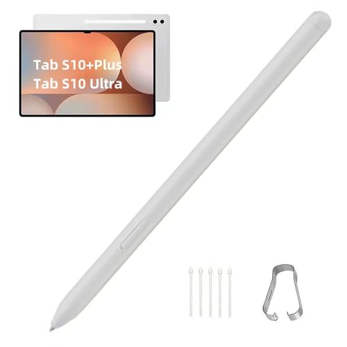 Bimahoo Tab S10+ Plus/S10 Ultra S Pen Compatible with Samsung Galaxy Tab S10+ Plus | Tab S10 Ultra All Versions,Tab S10 Stylus Pen WithBluetooth, 4,096 Pressure Levels with 5pcs Tips (Silver) - Image 1