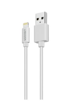 Charging Cable USB-A to Lightning Cable Fast & Reliable Charging delivers 2A fast charging, ensuring quick and stable power delivery for Apple devices. Made from high-quality PVC material with full copper wiring, this 1m cable provides efficient performance and durability for everyday use. Compatible with iPhone 16/15/14/13/12/11/XS/XR/X/8 series, iPads, and more, this lightweight and tangle-free cable is perfect for home, office, and travel.