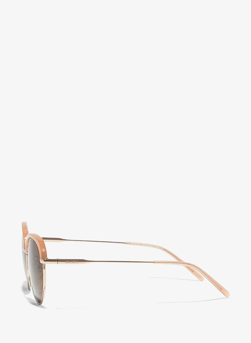 30Sundays TULIP,Women Sunglasses, Geometric Sunglasses, UV Protection: UV400 (Beige,Brown) - Image 3