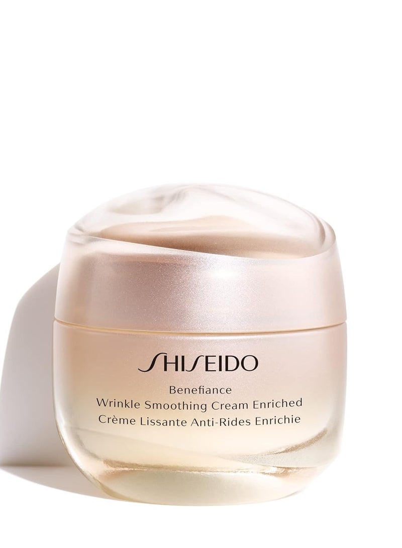 Shiseido Shiseido Benefiance Wrinkle Smoothing Cream Enriched - Anti-Aging Moisturizer for Dry to Very Dry Skin - Visibly Corrects Wrinkles & Intensely Hydrates - Non-Comedogenic - Image 1