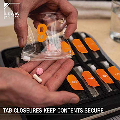 Lewis N. Clark AM/PM Folding Pill Organizer + Supplement Case for OTC Medicine - Image 4
