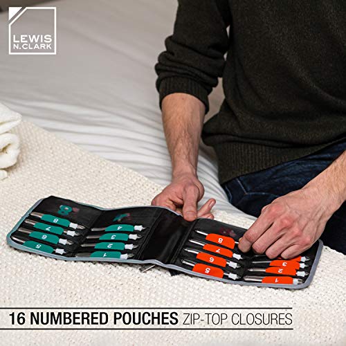 Lewis N. Clark AM/PM Folding Pill Organizer + Supplement Case for OTC Medicine - Image 5
