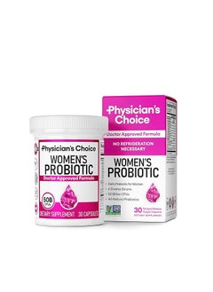 Physician's CHOICE Probiotic Capsules for Women - ProCan 50 Billion CFUs, with D-Mannose and Berry Flavor Supports Digestive Health and Immunity 30 Soy-Free and Dairy-Free Vegetarian Capsules"  - Image 1