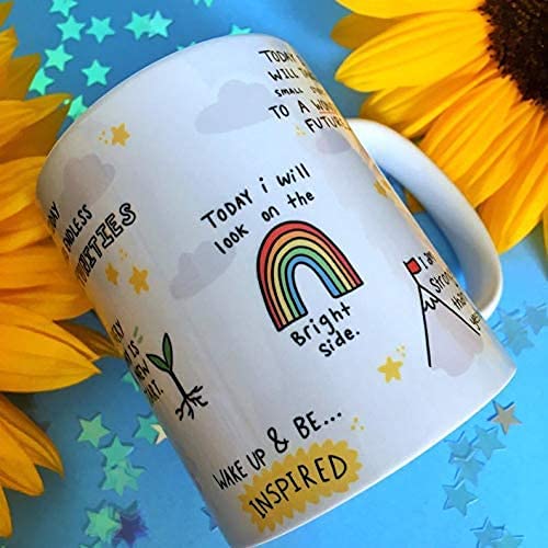DAYS Motivational Quotes, Ceramic Coffee Mug-Best Quotes, Positive Mug, Encouragement Gift, Mental Health, Law of Attraction, Inspirational Best Gift's for Office Employee Set of 5 - Image 5
