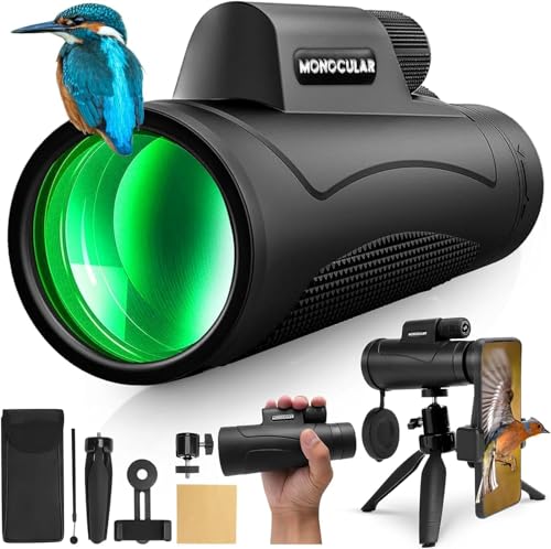 Asacam 2025 Update 80x100 Monocular Telescope High Powered for Smartphone HD Monoculars for Adults with AdapterTripod for Bird Watching Hiking Hunting Camping Traveling Outdoor Wildlife - Image 1