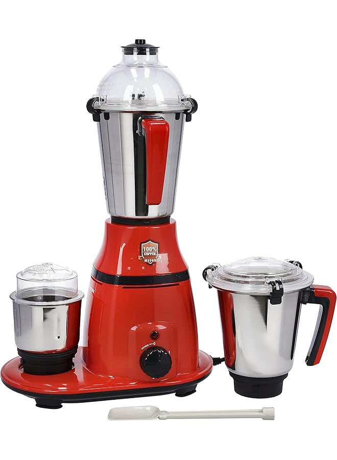 أولسنمارك خلاط ومطحنة 3 في 1 Omsb2400 مع خلاط يدوي 3 سرعات مع 3 أوعية من الفولاذ المقاوم للصدأ حماية من الحرارة الزائدة مثالية للطحن والخلط والمزيد 3 سنوات - Image 2