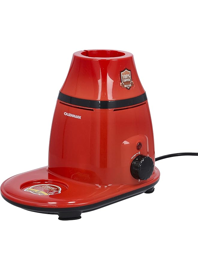 أولسنمارك خلاط ومطحنة 3 في 1 Omsb2400 مع خلاط يدوي 3 سرعات مع 3 أوعية من الفولاذ المقاوم للصدأ حماية من الحرارة الزائدة مثالية للطحن والخلط والمزيد 3 سنوات - Image 4