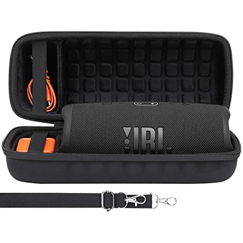 co2CREA Hard Travel Case Replacement for JBL Charge 4 / Charge 5 Waterproof Bluetooth Speaker (Black Case) - Image 2